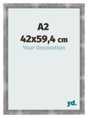 Fotolijst 42x59 4cm A2 Metaal Vintage MDF Pisa Voorzijde Maat | Yourdecoration.nl