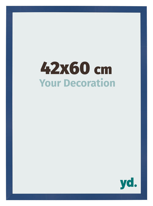 Fotolijst 42x60 cm Donkerblauw MDF Bologna Voorzijde Maat | Yourdecoration.nl