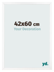 Fotolijst 42x60 cm Wit Mat MDF Bologna Voorzijde Maat | Yourdecoration.nl