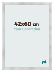 Fotolijst 42x60cm Aluminium Geborsteld MDF Pisa Voorzijde Maat | Yourdecoration.nl