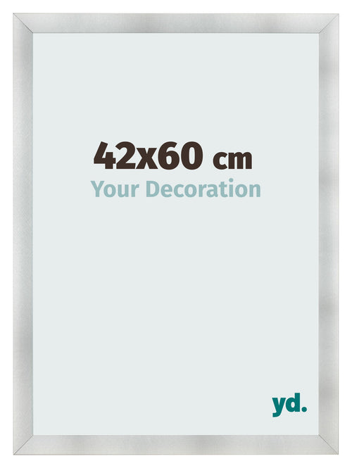 Fotolijst 42x60cm Aluminium Geborsteld MDF Pisa Voorzijde Maat | Yourdecoration.nl