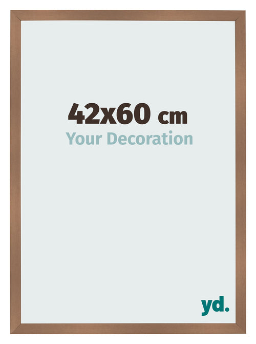 Fotolijst 42x60cm Koper Decor MDF Bologna Voorzijde Maat | Yourdecoration.nl