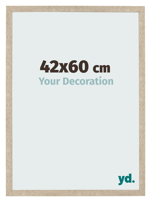 Fotolijst 42x60cm Sonoma Eiken MDF Bologna Voorzijde Maat | Yourdecoration.nl