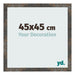 Fotolijst 45x45 cm Geoxideerd Metaal MDF Bologna Voorzijde Maat | Yourdecoration.nl