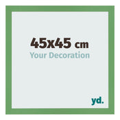 Fotolijst 45x45 cm Groen MDF Bologna Voorzijde Maat | Yourdecoration.nl