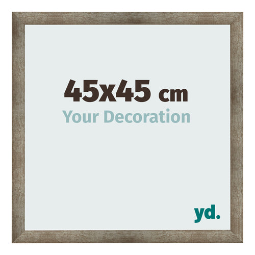 Fotolijst 45x45 cm Metaal Vintage MDF Bologna Voorzijde Maat | Yourdecoration.nl