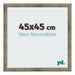 Fotolijst 45x45 cm Metaal Vintage MDF Bologna Voorzijde Maat | Yourdecoration.nl