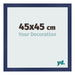 Fotolijst 45x45cm Donkerblauw Geveegd MDF Bologna Voorzijde Maat | Yourdecoration.nl