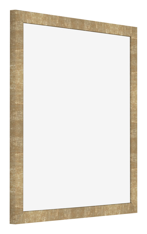 Fotolijst 45x45cm Goud Antiek MDF Bologna Voorzijde Schuin | Yourdecoration.nl