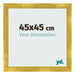 Fotolijst 45x45cm Goud Vintage MDF Pisa Voorzijde Maat | Yourdecoration.nl