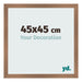 Fotolijst 45x45cm Koper Decor MDF Bologna Voorzijde Maat | Yourdecoration.nl