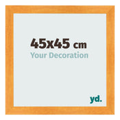 Fotolijst 45x45cm Oranje MDF Pisa Voorzijde Maat | Yourdecoration.nl
