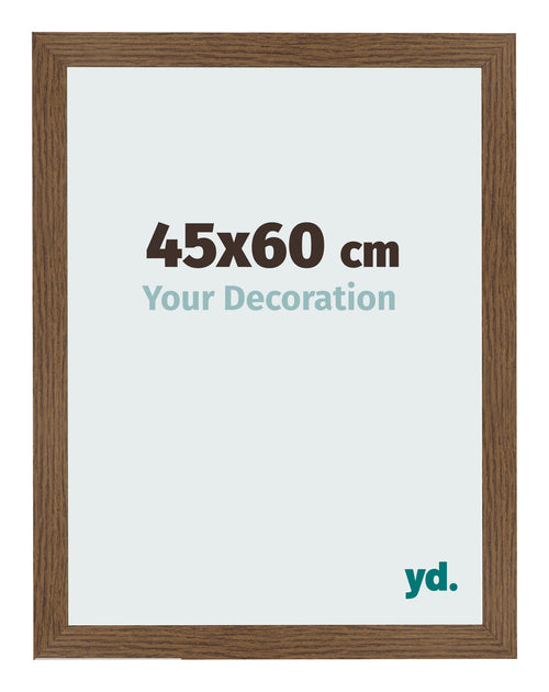 Fotolijst 45x60 cm Eiken Rustiek MDF Bologna Voorzijde Maat | Yourdecoration.nl