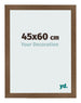 Fotolijst 45x60 cm Eiken Rustiek MDF Bologna Voorzijde Maat | Yourdecoration.nl