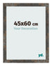 Fotolijst 45x60 cm Geoxideerd Metaal MDF Bologna Voorzijde Maat | Yourdecoration.nl