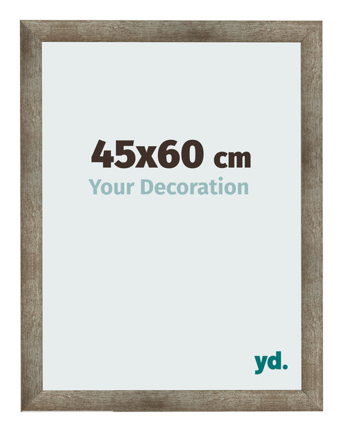 Fotolijst 45x60 cm Metaal Vintage MDF Bologna Voorzijde Maat | Yourdecoration.nl