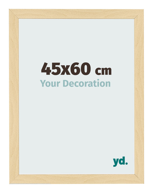 Fotolijst 45x60cm Beuken Decor MDF Bologna Voorzijde Maat | Yourdecoration.nl