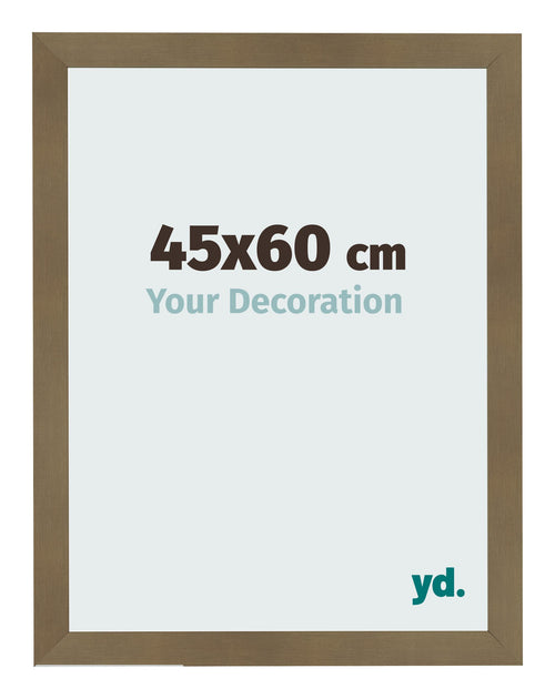 Fotolijst 45x60cm Brons Decor MDF Bologna Voorzijde Maat | Yourdecoration.nl