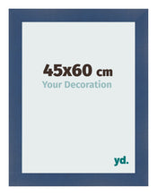 Fotolijst 45x60cm Donkerblauw Geveegd MDF Pisa Voorzijde Maat | Yourdecoration.nl