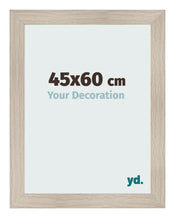 Fotolijst 45x60cm Eiken Licht MDF Pisa Voorzijde Maat | Yourdecoration.nl