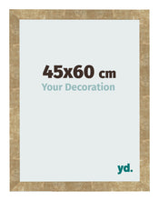 Fotolijst 45x60cm Goud Antiek MDF Bologna Voorzijde Maat | Yourdecoration.nl