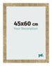 Fotolijst 45x60cm Goud Antiek MDF Bologna Voorzijde Maat | Yourdecoration.nl