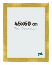 Fotolijst 45x60cm Goud Vintage MDF Pisa Voorzijde Maat | Yourdecoration.nl