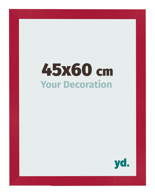 Fotolijst 45x60cm Rood MDF Bologna Voorzijde Maat | Yourdecoration.nl