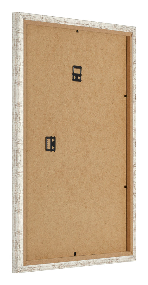 Fotolijst 45x60cm Wit Vintage MDF Bologna Achterzijde Schuin | Yourdecoration.nl
