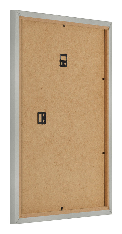 Fotolijst 45x60cm Zilver Mat MDF Bologna Achterzijde Schuin | Yourdecoration.nl