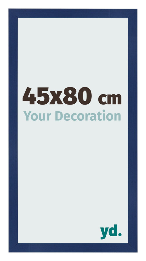 Fotolijst 45x80cm Donkerblauw Geveegd MDF Bologna Voorzijde Maat | Yourdecoration.nl