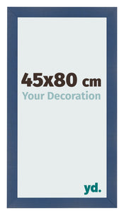 Fotolijst 45x80cm Donkerblauw Geveegd MDF Pisa Voorzijde Maat | Yourdecoration.nl