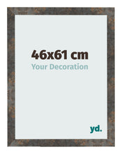 Fotolijst 46x61 cm Geoxideerd Metaal MDF Bologna Voorzijde Maat | Yourdecoration.nl