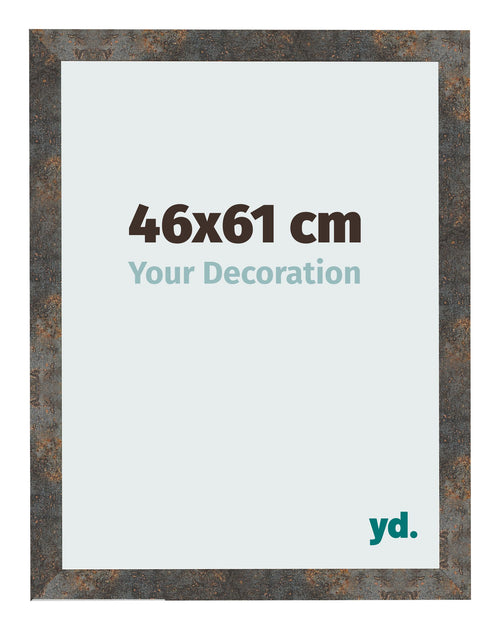 Fotolijst 46x61 cm Geoxideerd Metaal MDF Bologna Voorzijde Maat | Yourdecoration.nl