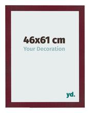Fotolijst 46x61 cm Wijnrood Geveegd MDF Bologna Voorzijde Maat | Yourdecoration.nl