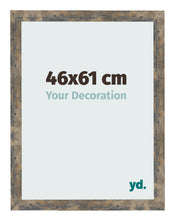 Fotolijst 46x61cm Blauw Goud Gemeleerd MDF Bologna Voorzijde Maat | Yourdecoration.nl