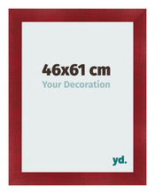 Fotolijst 46x61cm Wijnrood Geveegd MDF Pisa Voorzijde Maat | Yourdecoration.nl