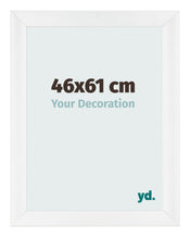 Fotolijst 46x61cm Wit Hoogglans MDF Pisa Voorzijde Maat | Yourdecoration.nl
