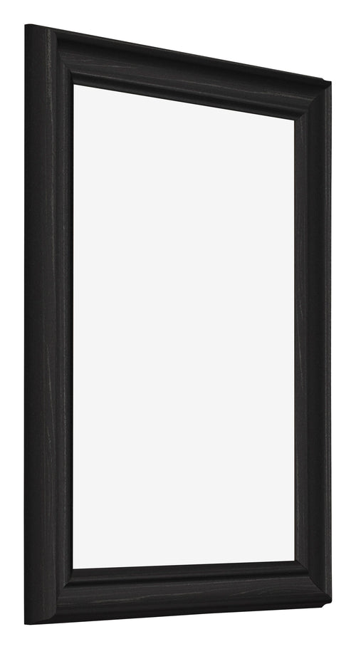 Fotolijst 46x61cm Zwart Houtnerf MDF Lazio Voorzijde Schuin | Yourdecoration.nl