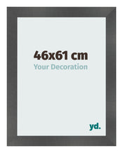 Fotolijst 46x61cm Zwart Mat MDF Pisa Voorzijde Maat | Yourdecoration.nl