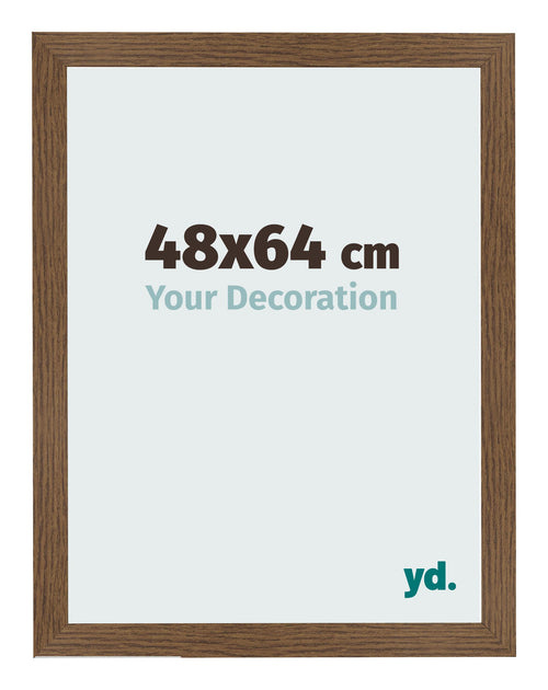 Fotolijst 48x64 cm Eiken Rustiek MDF Bologna Voorzijde Maat | Yourdecoration.nl