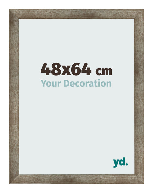 Fotolijst 48x64 cm Metaal Vintage MDF Bologna Voorzijde Maat | Yourdecoration.nl