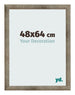 Fotolijst 48x64 cm Metaal Vintage MDF Bologna Voorzijde Maat | Yourdecoration.nl