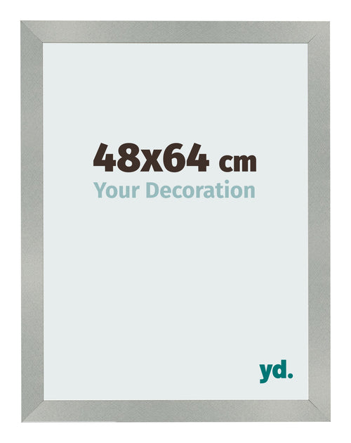 Fotolijst 48x64cm Aluminium Geborsteld MDF Bologna Voorzijde Maat | Yourdecoration.nl