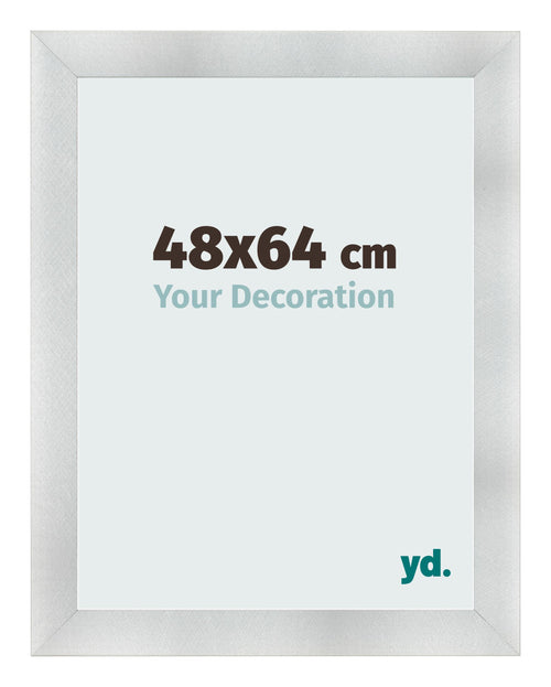 Fotolijst 48x64cm Aluminium Geborsteld MDF Pisa Voorzijde Maat | Yourdecoration.nl
