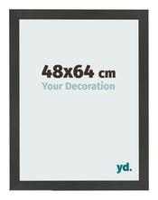 Fotolijst 48x64cm Antraciet MDF Bologna Voorzijde Maat | Yourdecoration.nl