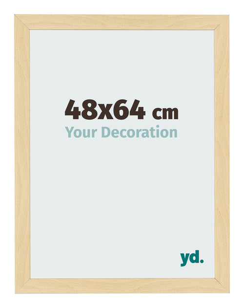 Fotolijst 48x64cm Beuken Decor MDF Bologna Voorzijde Maat | Yourdecoration.nl