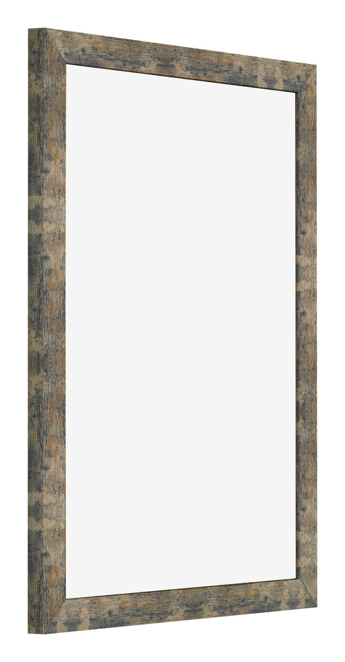 Fotolijst 48x64cm Blauw Goud Gemeleerd MDF Bologna Voorzijde Schuin | Yourdecoration.nl