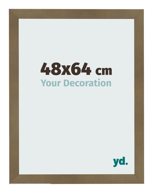 Fotolijst 48x64cm Brons Decor MDF Bologna Voorzijde Maat | Yourdecoration.nl