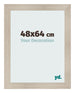 Fotolijst 48x64cm Eiken Licht MDF Pisa Voorzijde Maat | Yourdecoration.nl